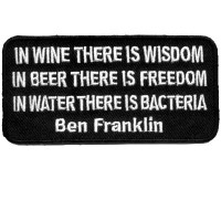 Ben Franklin- In Wine there is Wisdom