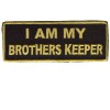 I am my Brother Keepers real gold on black patch