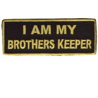 I am my Brother Keepers real gold on black patch