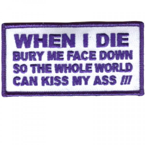 Bury Me Face Down Blue Patch Bury Me Face Down Blue Patch