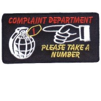 Complaint Department patch