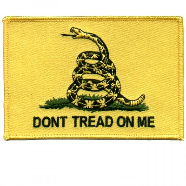 Dont Tread On Me Flag Back Patch Dont Tread On Me Flag Back Patch