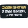 Einstein Coincidence is Gods way