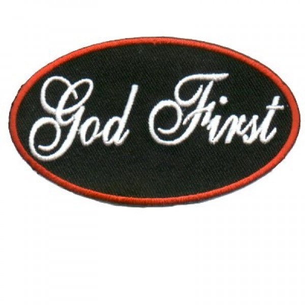 God First Oval Patch God First Oval Patch