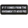 If it comes from the Government