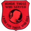 Honor Those-I Ride for Those Who Died Blk on Red Lg patch