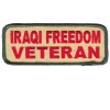 Iraqi Freedom Vet Rect. Sm patch