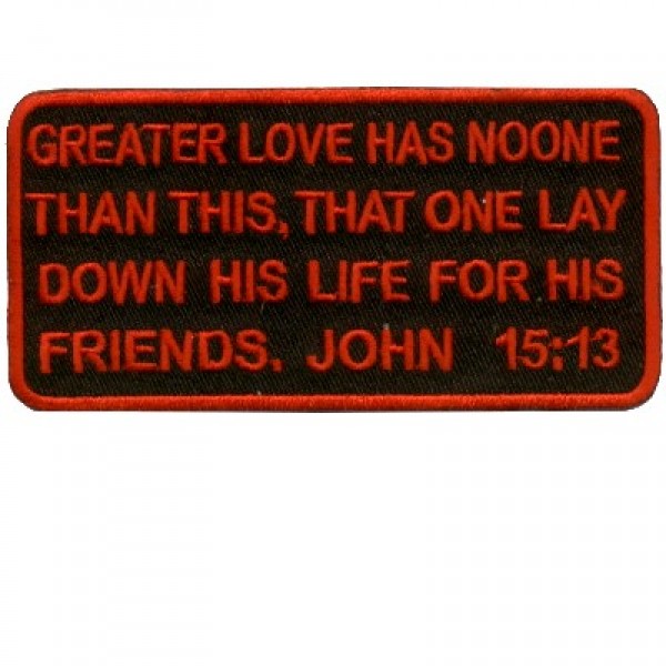 John 15-13 patch John 15-13 patch