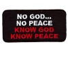 No God No Peace patch