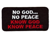 No God No Peace patch