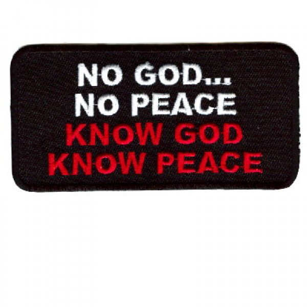 No God No Peace patch No God No Peace patch