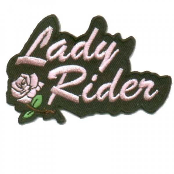 Lady Rider Pink Rose Sm Patch Lady Rider Pink Rose Sm Patch