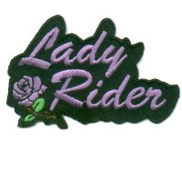 Lady Rider Purple Rose Sm Patch