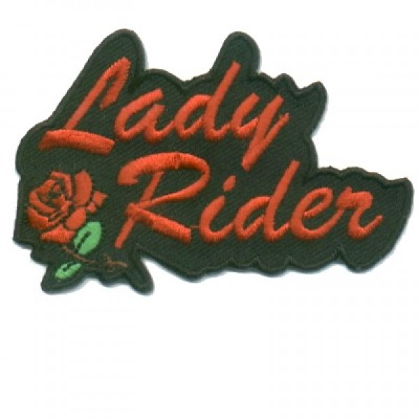Lady Rider Red Rose Sm Patch Lady Rider Red Rose Sm Patch