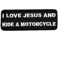 I Love Jesus Motorcycle patch