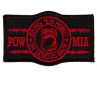 POW Bring us Home or send us back - Red patch