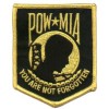 POW MIA You are not Forgotten Sm yellow/gold Patch
