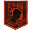 POW MIA You are not Forgotten Sm Red Patch