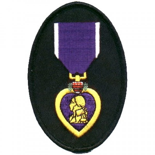 Purple Heart oval patch