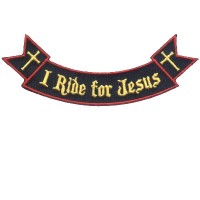 Ribbon Rocker I Ride for Jesus Sm