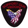 Support Our Troops Eagle Sm Patch