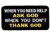 Ask God Thank God patch