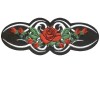 Tribal Red Rose Sm Patch