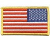 US Flag Gold Reverse patch