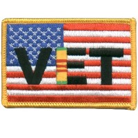 US Flag- Vet (Vietnam Ribbon)
