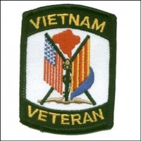 VietNam Veteran 2 Flags Patch