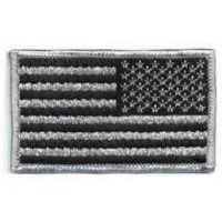US Flag- Blk & Silver Reverse