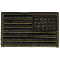 US Flag- Olive Reverse