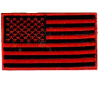 US Flag- Red & Blk