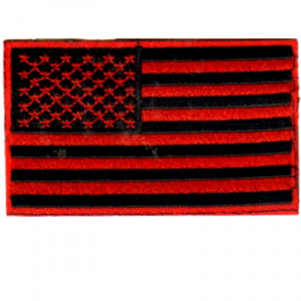 US Flag- Red & Blk