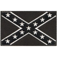 Confederate/Rebel Flag Blk & Wht