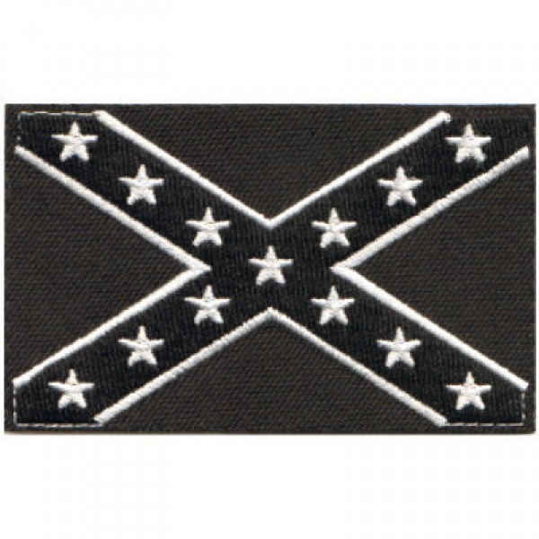 Confederate/Rebel Flag Blk & Wht