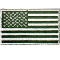 US Flag- Green & Wht