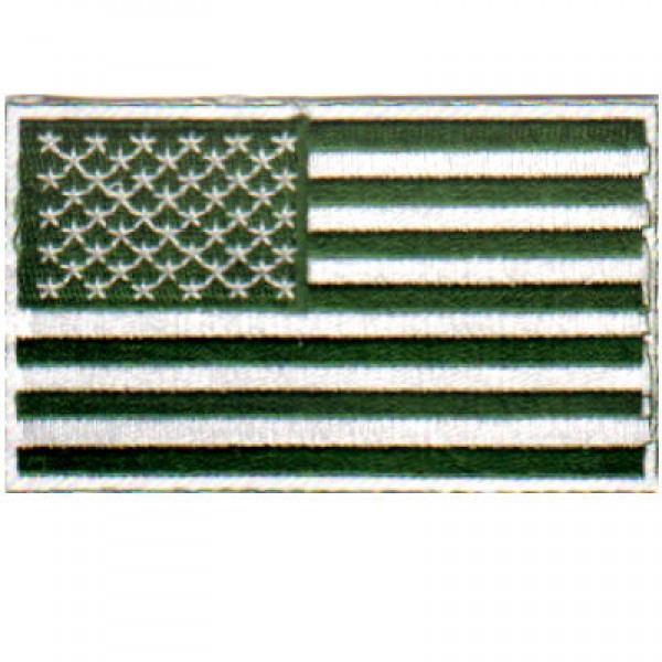 US Flag- Green & Wht