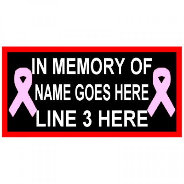 Custom In Memory of with Ribbons Custom In Memory of with Ribbons