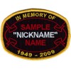 Custom In Memory of Ribbon Oval