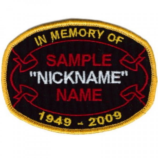 Custom In Memory of Ribbon Oval Custom In Memory of Ribbon Oval