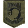 POW MIA You are not Forgotten Sm BLACK ON OLIVE Patch