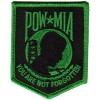POW MIA You are not Forgotten Sm Kelly Green Patch