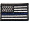 US Flag- Blk & Wht (Blue Line)