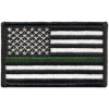 US Flag- Blk & Wht (Green Line)