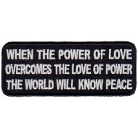 WHEN POWER OF LOVE OVERCOMES LOVE OF POWER