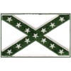 Confederate/Rebel Flag Green & Wht