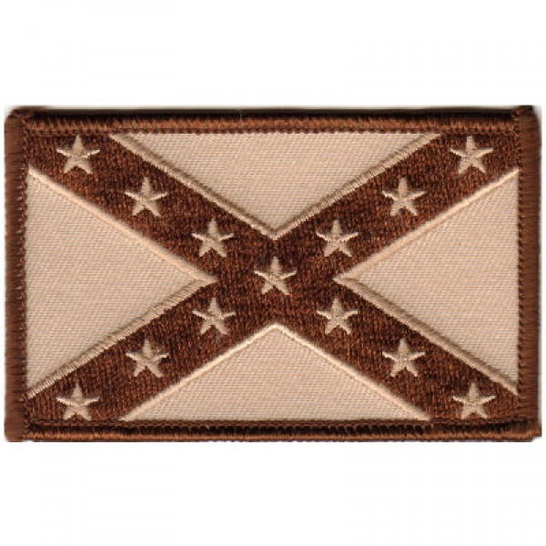 Confederate/Rebel Flag Brown & Tan