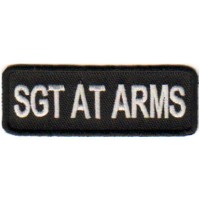 Black SGT AT ARMS patch