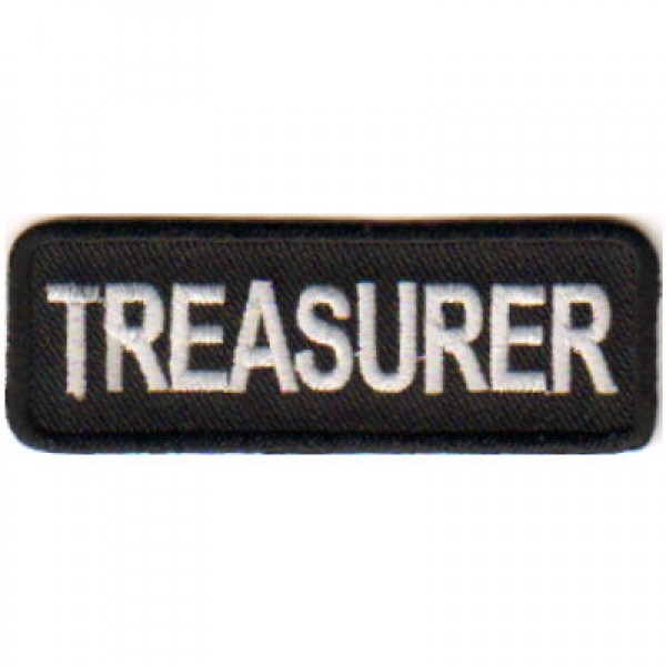 Officer Tag- Treasurer White